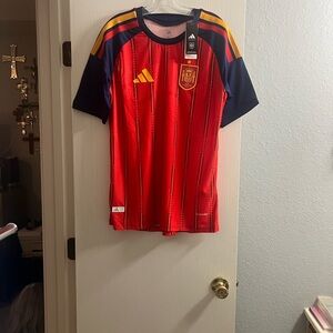 Adidas Men’s Red and Navy Soccer Jersey 2026 World Cup